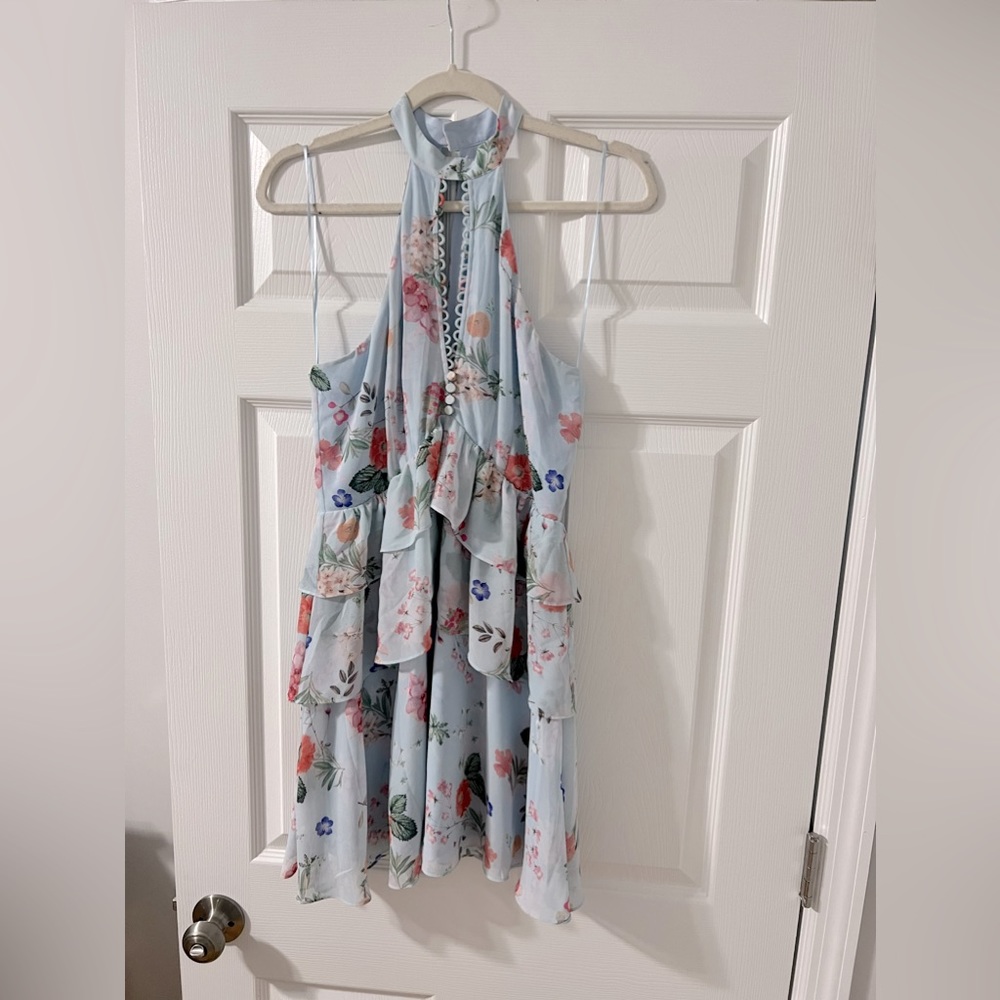 Floral, Mini Dress, New